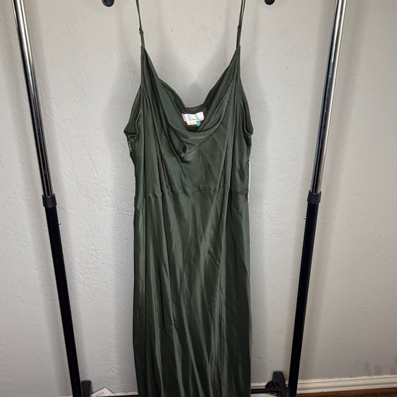 Anthropologie Olive Green Maxi Dress - Picture 3 of 3